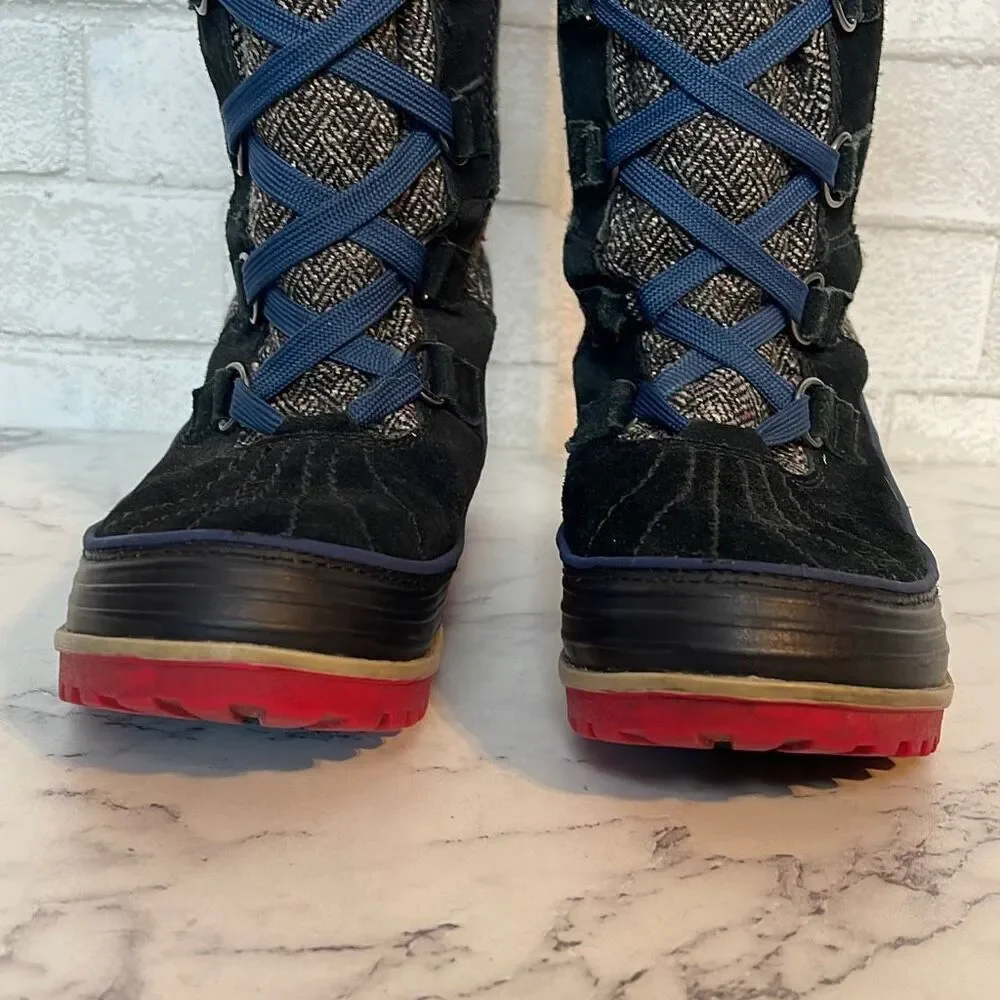 Sorel Tivoli II Nocturnal Herringbone High Boots 7